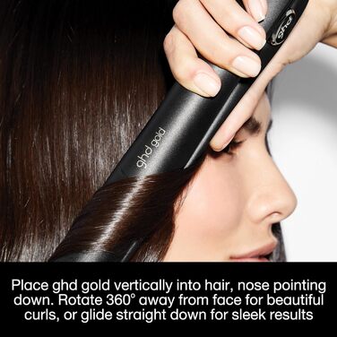 Випрямляч для волосся ghd Gold Black - Професійний стайлер для гладкого волосся з блиском, для всіх типів волосся
