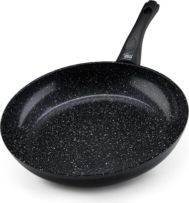 Сковорода ELO Belugo 28 см з кованого алюмінію з антипригарним покриттям ELODUR® Select (PFAS free) – для індукційних плит, чорна