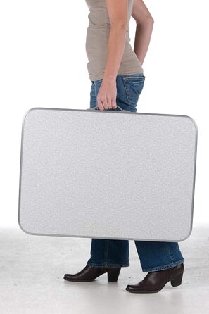 Складний стіл Camp Active алюмінієвий 75x55x60 см сріблястий з регульованими ніжками