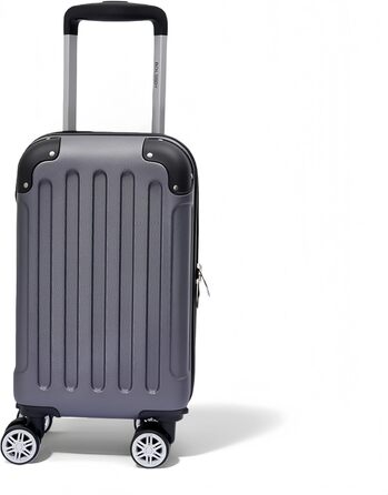 Набір валіз Boleedy 3шт, валіза на коліщатках, дорожній набір валіз (55/66/76 см), ручна поклажа, валіза з жорстким корпусом, 360° обертання, тихі подвійні колеса, телескопічна ручка, сірий колір