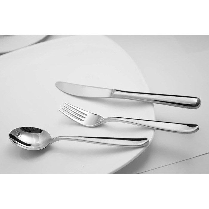 VANRA Набір дитячого посуду з нержавіючої сталі 18/10 (3 шт.): ложка, виделка, ніж