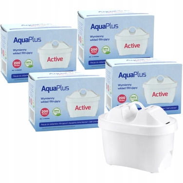 Смінні фільтрувальні картриджі для глека Aquaphor AquaPlus Active, 12 шт.