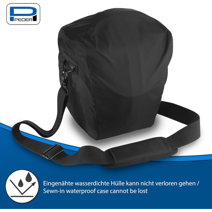 Чохол для камери PEDEA 'Essex' з захисною плівкою для дисплея (Олімпус, Canon, Nikon, Panasonic, Fujifilm), чорний, M