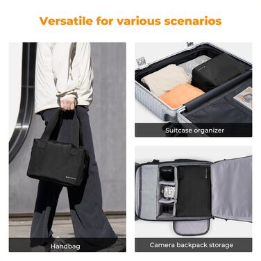 Сумка для камери K&F Concept: водонепроникна сумка-рюкзак для DSLR/зеркальної камери з 2 відділеннями