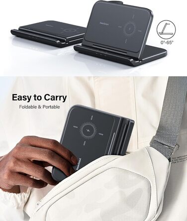 Зарядна станція SwanScout 705S для Samsung Galaxy Z Fold 7/6/5, Pixel 9 Pro Fold, Galaxy Watch 8/Ultra, Galaxy Buds 3 (без адаптера)