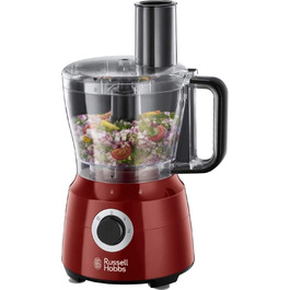 Кухонний комбайн Russell Hobbs Desire 600 Вт, червоний – блендер, міксер, подрібнювач, шинкувач, терка, аксесуари для посудомийки