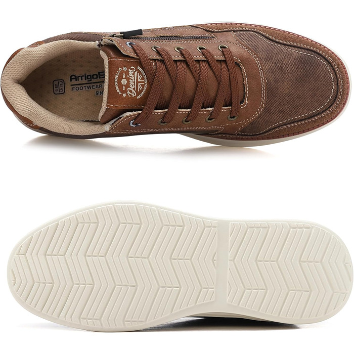 ARRIGO BELLO Чоловічі кросівки для активного відпочинку: легкі, зручні, для туризму та бігу. Розміри 41-46, колір: коричневий