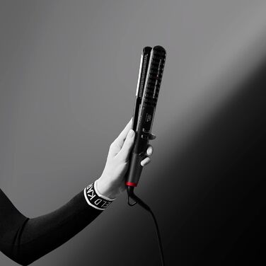 Випрямляч для волосся Rowenta x Karl Lagerfeld SF467L K/Pro Stylist з кераміно-іонним покриттям, чорно-червоний