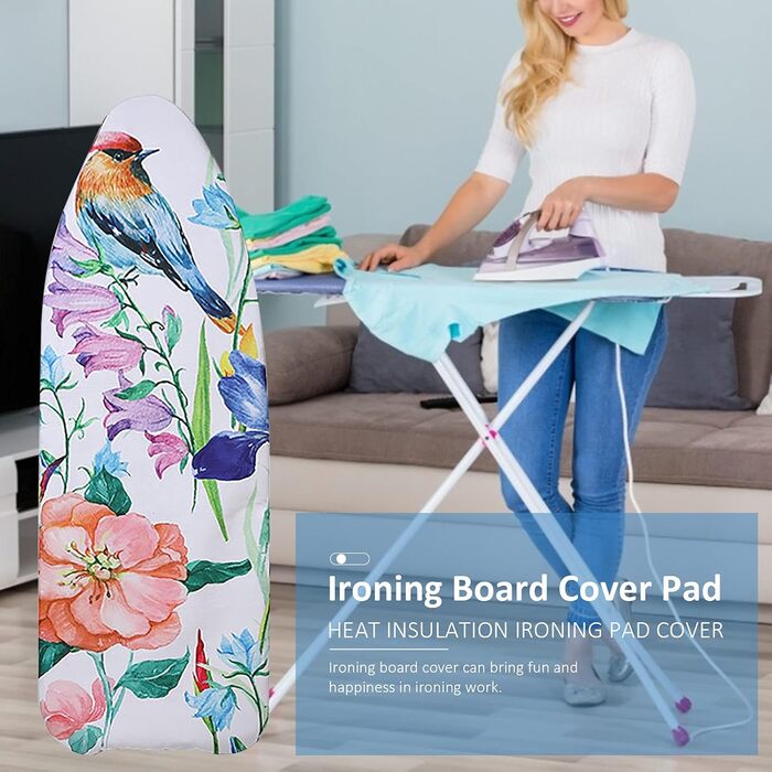 Близняк для прасувальної дошки, класичний бавовняний, 140x50 см, з еластичним гумкою