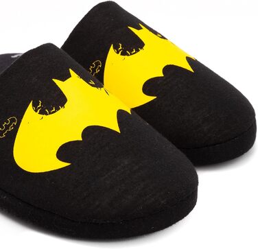 Тапочки DC Comics Batman для чоловіків, Dark Knight, логотип, чорні, 43/44 EU