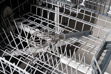 Зіліс E980239 Венчик для збивання, 26см, нержавіюча сталь/пшеничне волокно, сірий, великий, безпечний для миття в посудомийній машині, кухонний інструмент, 5 років гарантії