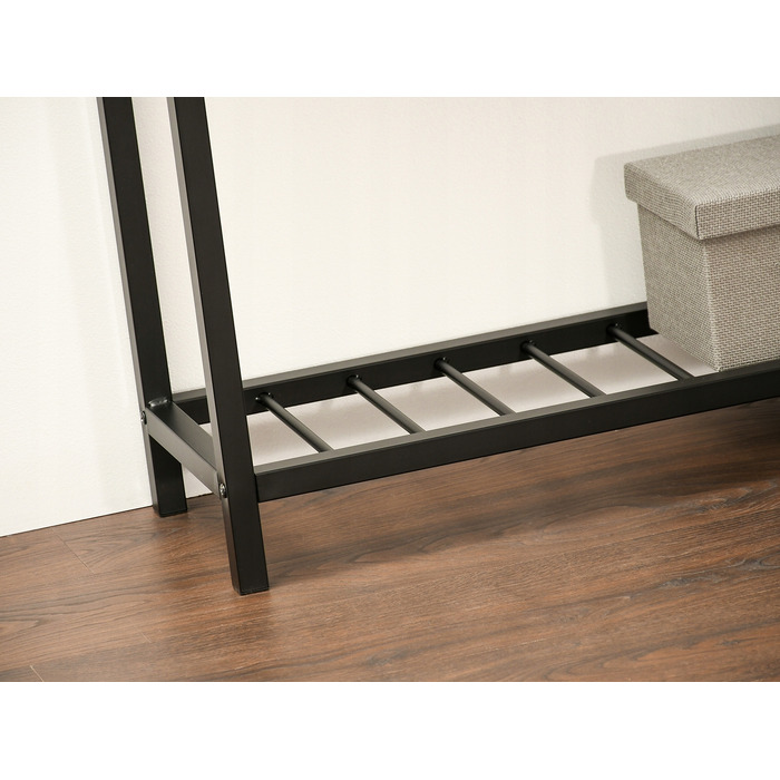 Консольний столик Mebel-Partner бетон, чорний матовий, 117 x 85 x 27 см