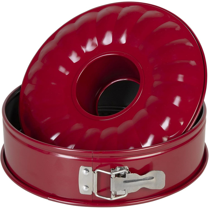 Форма для випічки Wenco Springform 26 см, знімний бортик, червона, антипригарне покриття