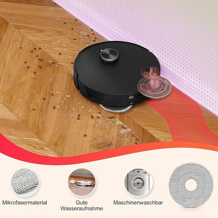 Комплект аксесуарів TriCut для Dreame L10s Ultra Gen 3 / L50 Ultra / X40 Ultra / L40 Ultra / X40 Master / Mova P50 Pro Ultra: 6 пилозбірників, 4 бічні щітки, 4 серветки для миття, 4 фільтри, 1 основна щітка (сумісно з L20)
