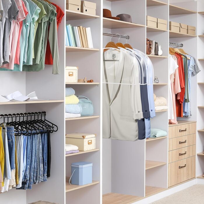 Органайзери для полиць Handy Laundry Klar, набір 12 шт, захист одягу, 30,5 x 55,9 x 5,1 см