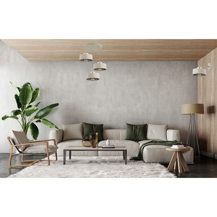 Підвісна люстра Elko-Lighting Spring Ecru, 3 точки освітлення, цоколь E27