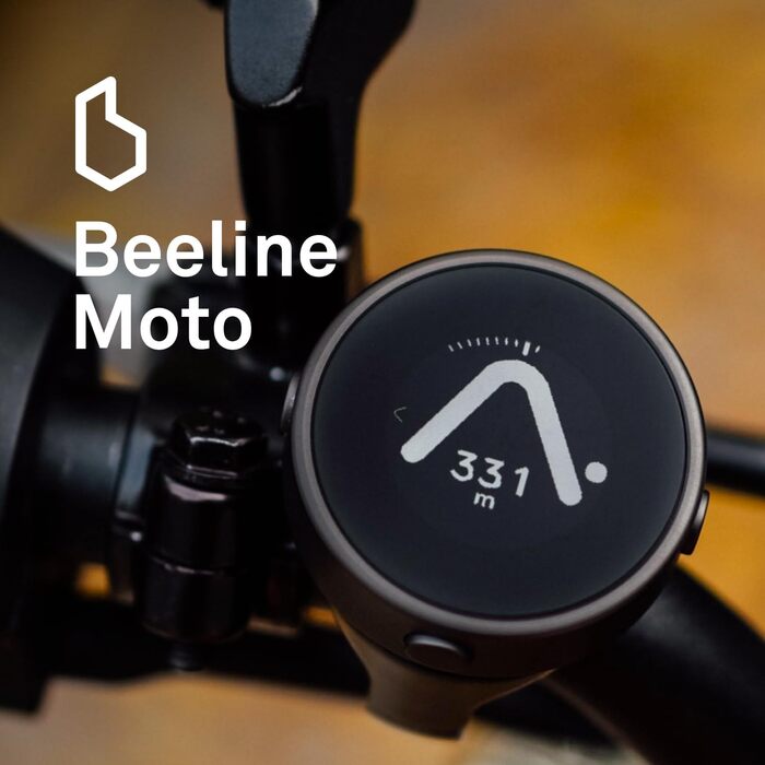 GPS-навігатор для мотоцикла BEELINE, водонепроникний, з кріпленням на кермо, світова навігація, до 30 годин автономної роботи, USB-заряджання, сумісний з рукавичками, сріблястий