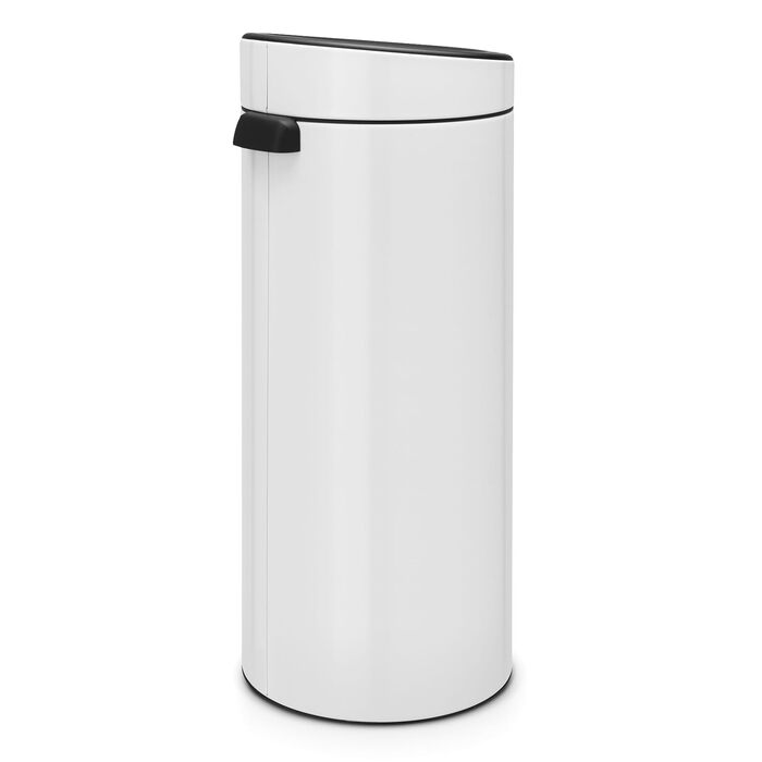 Відро Brabantia Touch Bin New 40 л з висувним контейнером, нержавіюча сталь, 32.8 x 48.3 см, білий