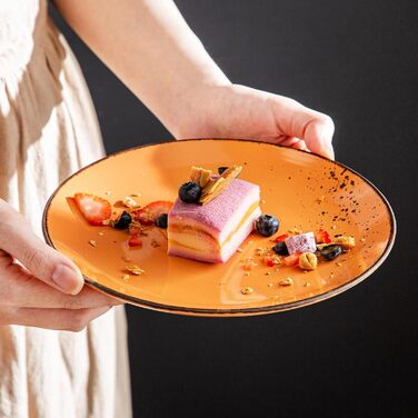 Набір посуду Vancasso Navia, 16 предметів, кераміка, для 4 осіб, помаранчевий