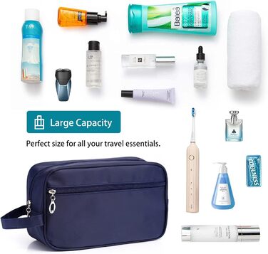 Чоловічий туалетний набір FITDON, водонепроникна дорожня сумка для туалету, валіза, підвісна, блакитна