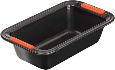 Форма для випікання Le Creuset, антипригарна, прямокутна, 23,5x13,5 см, стійка до закваски, карбонова сталь, антрацит/помаранчева