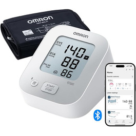 Тонометр OMRON X2+ Connect з Bluetooth: клінічно перевірений, виявляє нерегулярне серцебиття, універсальна манжета 22-42 см
