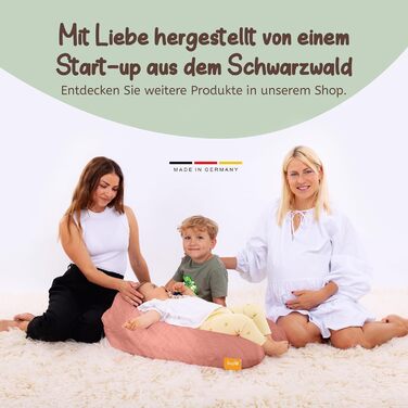 Подушка для вагітних Joyfill Stillkissen XXL, тестування акушерками, подушка для сну на боці, подушка для годування, м'яка муслінова наповнювач (Лосось, 170 см)