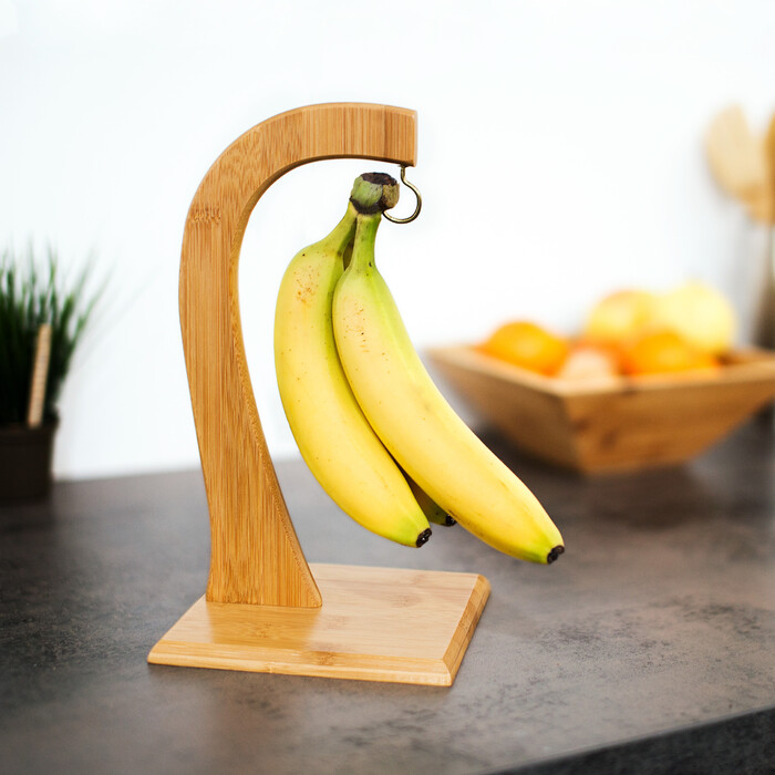 Relaxdays Banana Holder SHELDON made of Bamboo