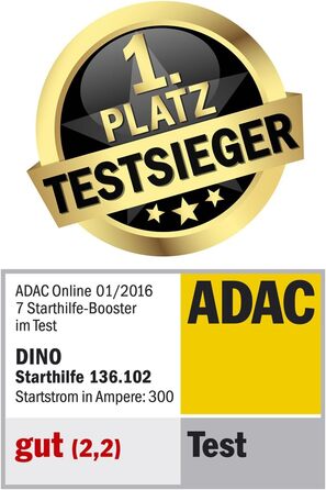 Портативний пусковий пристрій Dino KRAFTPAKET 12V-600A: для авто, мотоциклів та човнів. Підтримка різних типів акумуляторів (свинцево-кислотні, GEL, EFB, AGM). Ємність 66.6Wh, 18000mAh.