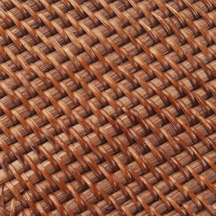 Rattan Cosmetic Tissue Box, 14 x 14 x 14.5 cm, Handwoven Square Tissue Box, Natural Decorative Tissue Box, Tissue Holder (Square, Honey Brown)