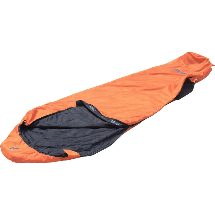 Спальний мішок Tambu Mumienschlafsack 80x210см - компактний, для літа, осені та зими. Підходить для кемпінгу, подорожей, фестивалів. PFC-free (помаранчевий)