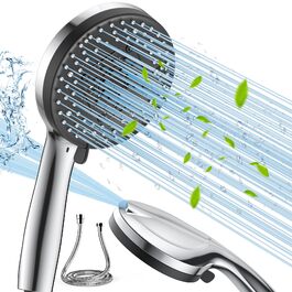 Насадка для душу VOXON з 10 режимами, високий тиск, економія води, для чищення ванни та плитки, зі шлангом 1,5м