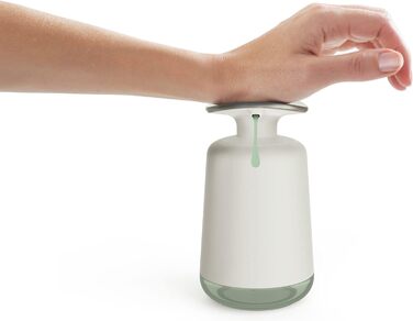 Seifensпender Joseph Joseph Presto Edelstahl з широкою помпою, нержавіюча сталь, сірий/зелений