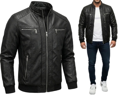 Чоловіча куртка-косуха J STYLE без капюшона, модель 11Z81551, розмір M