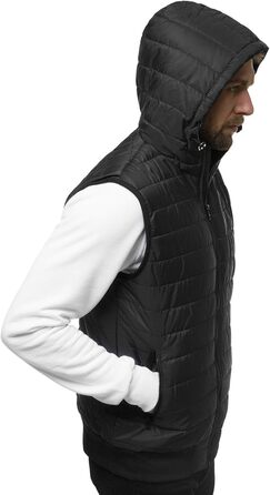 Чоловіча степкова жилетка OZONEE з капюшоном, чорна, розмір XXL | OZONEE JS/MY88