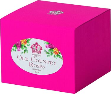 Сервіз Royal Albert Old Country Roses на 4 персони, вінтажний, кістяний фарфор, середній квітковий візерунок, чайник 0,8 л, чайна банка 0,5 л