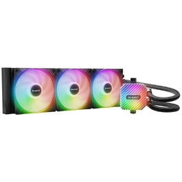 Система водяного охолодження be quiet! Light Loop 360mm Black для розгіну, 3x вентилятори Light Wings LX 120mm PWM ARGB, стильний водоблок з ARGB-PWM хабом, висока продуктивність