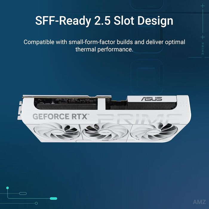 Відеокарта ASUS Prime GeForce RTX 5070 12GB GDDR7 OC Edition (біла, ігрова)