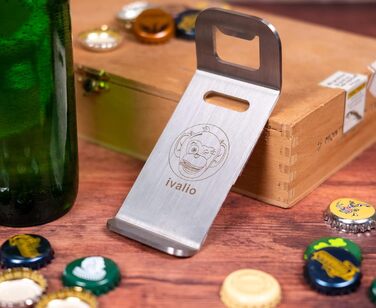 Ivalio Magnetic Bottle Opener | Strong Magnet Bottle Opener | Wall & Refrigerator Mounting | magnetic bottle opener | bottle opener