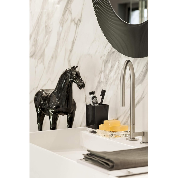 Kartell Boxy Toothbrush Holder, Plastic, Transparent, 7 x 7 x 12 cm