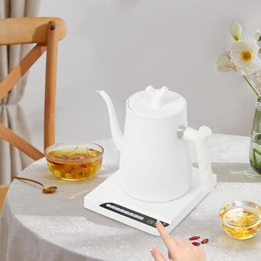 Електричний чайник-гозек Schwanenhals 1L, 1000W, регулювання температури 45-100°C, з підігрівом та захистом від перегріву