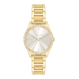 Годинник Tamaris для жінок - Спортивний та елегантний годинник на зап'ястя 30 мм (Золотий, Tiny Zirkonia)