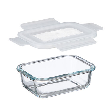Relaxdays Glass Containers with Lids Set