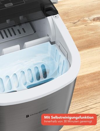 KitchenBrothers Ice Cube Machine Small - Crushed Ice Machine - Ice Cube Machine, Cubes - Ice Cube Maker - Ice Maker - Ice Cube Machines - Ice Crusher - Icecrusher