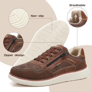 ARRIGO BELLO Чоловічі кросівки для активного відпочинку: легкі, зручні, для туризму та бігу. Розміри 41-46, колір: коричневий