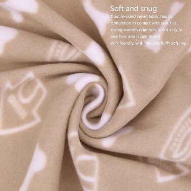 6 м'яких флісових пелюшок для собак, котів, тварин (60 x 70 см)