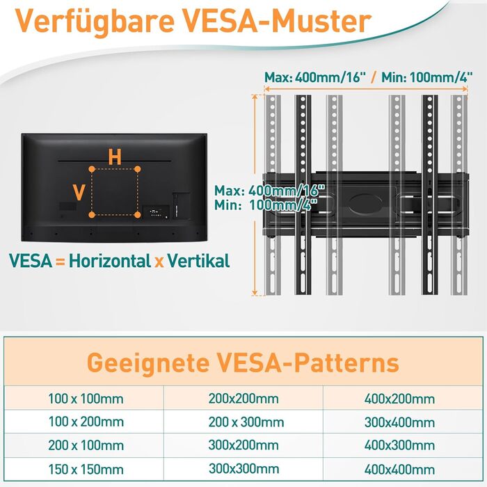Настінне кріплення для телевізора ELIVED поворотне, нахильне, для LCD/LED/OLED 26-70 дюймів, VESA 400x400, до 45 кг, з висувним механізмом