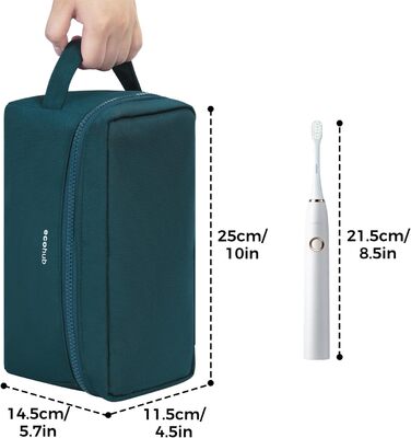 Чоловіча дорожня косметичка ECOHUB, водонепроникна, з відділенням для сухого та мокрого одягу, зелена (L)