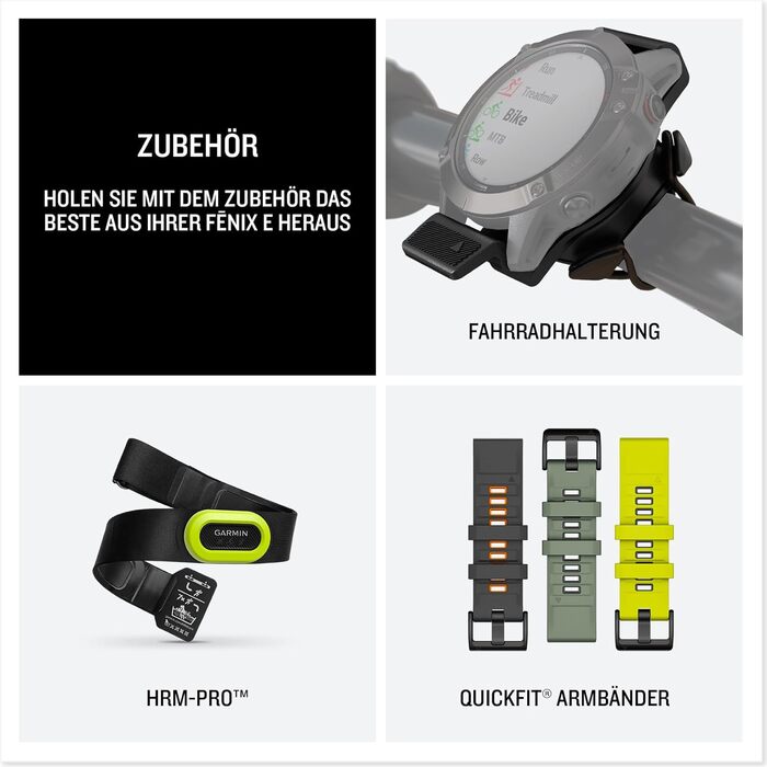 Garmin fēnix 8 – Мультиспортивний смарт-годинник, 1.3' AMOLED дисплей, до 10 днів роботи від акумулятора, 80+ спортивних/зовнішніх додатків, топографічні карти, ЕКГ, телефонні дзвінки, музика, ліхтарик (fenix E, 47 мм, нержавіюча сталь/чорний)