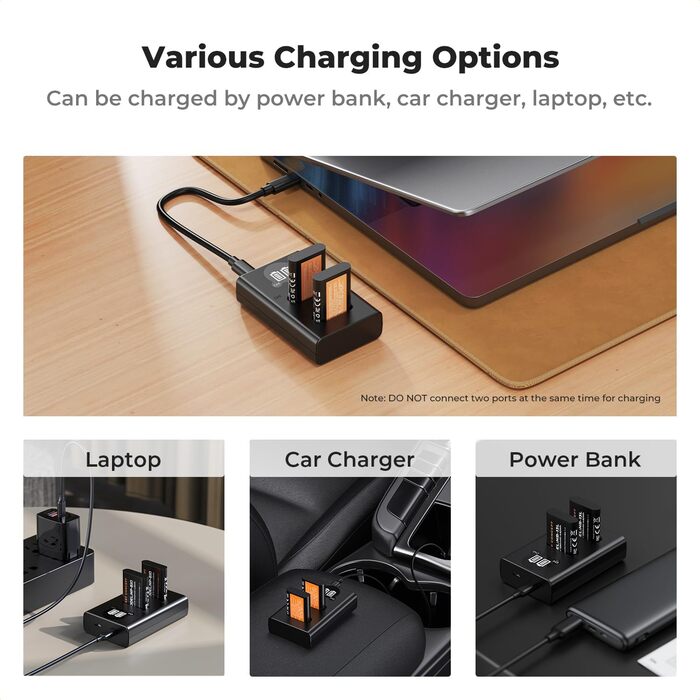 Запасний акумулятор K&F CONCEPT NP-BX1 (2 шт.) з LCD-зарядним пристроєм для Sony RX100/ HX50/ WX350/ RX1R/ HX90/ RX100M7/M6/M5/PJ410/AS30 та інших камер Sony. Сумісний з оригінальним акумулятором та зарядним пристроєм